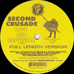 Second Crusade Love And Happiness USED VINYL 12INCH 33 S RPM