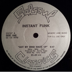 Instant Funk / Love Committee Got My Mind Made Up / Just So Long As I've Got You USED VINYL 12INCH UNOFFICIAL RELEASE 33 S RPM