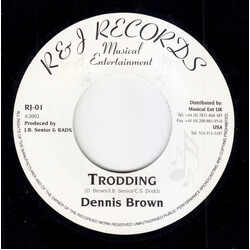 Dennis Brown / Mikey Jarrett & Castro Pink Trodding / Clean Living USED VINYL 7INCH 45 RPM