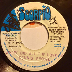 Dennis Brown Where Did All The Love Go USED VINYL 7INCH 45 RPM