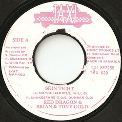 Red Dragon / Brian & Tony Gold Skin Tight USED VINYL 7INCH 45 RPM SINGLE