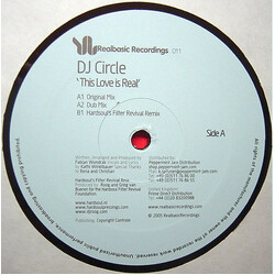 DJ Circle This Love Is Real USED VINYL 12INCH 33 S RPM 45 RPM