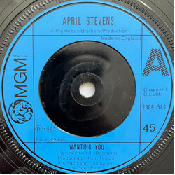 April Stevens Wanting You USED VINYL 7INCH 45 RPM SINGLE REISSUE