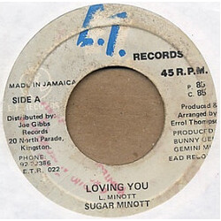Sugar Minott Loving You USED VINYL 7INCH 45 RPM
