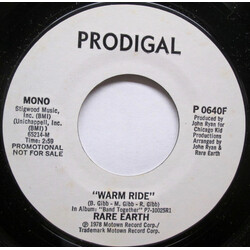 Rare Earth Warm Ride USED VINYL 7INCH 45 RPM PROMO STEREO MONO