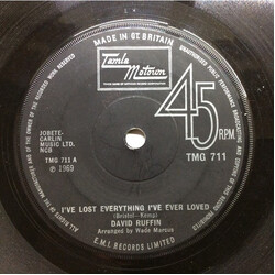 David Ruffin I've Lost Everything I've Ever Loved USED VINYL 7INCH 45 RPM SINGLE