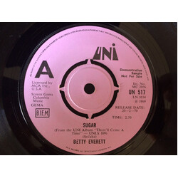 Betty Everett Sugar USED VINYL 7INCH SINGLE PROMO