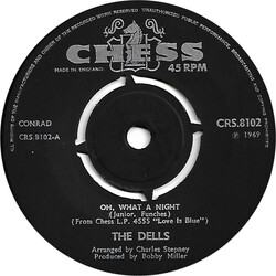 The Dells Oh, What A Night USED VINYL 7INCH 45 RPM SINGLE