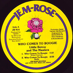 Little Benny & The Masters Who Comes To Boogie USED VINYL 12INCH 33 S RPM
