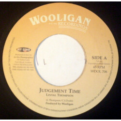 Linval Thompson Judgement Time USED VINYL 7INCH 45 RPM