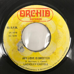 Lacksley Castell Jah Love Is Sweeter USED VINYL 7INCH 45 RPM