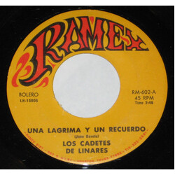 Los Cadetes De Linares Una Lagrima Y Un Recuerdo USED VINYL 7INCH 45 RPM