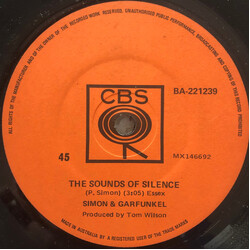 Simon & Garfunkel The Sounds Of Silence / The Times They Are A-Changin' USED VINYL 7INCH 45 RPM SINGLE REISSUE