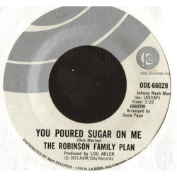 The Robinson Family Plan  Nothing Comes Easy / You Poured Sugar On Me USED VINYL 7INCH