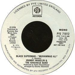 Johnny Wakelin & The Kinshasa Band Black Superman (Muhammad Ali) USED VINYL 7INCH 45 RPM PROMO