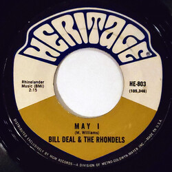 Bill Deal & The Rondells May I / Day By Day My Love Grows Stronger USED VINYL 7INCH 45 RPM SINGLE