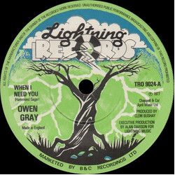 Owen Gray When I Need You USED VINYL 7INCH 45 RPM