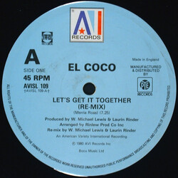 El Coco Let's Get It Together (Re-Mix) USED VINYL 12INCH 45 RPM