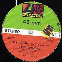 David Simmons (2) Love Tonight USED VINYL 12INCH
