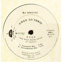 Gwen Guthrie Eyes (You Never Really Cared) USED VINYL 12INCH 45 RPM PROMO