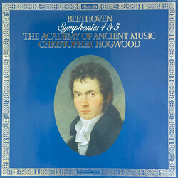 Ludwig van Beethoven / The Academy Of Ancient Music / Christopher Hogwood Symphonies 4 & 5 Vinyl LP USED