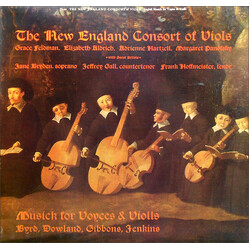 The New England Consort Of Viols Musick For Voyces & Violls Vinyl LP USED