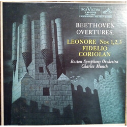Boston Symphony Orchestra / Charles Munch Beethoven Overtures Vinyl LP USED