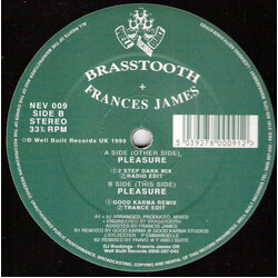 Brasstooth / Frances James Pleasure USED VINYL 12INCH 33 S RPM