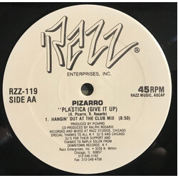 Pizarro Pla'stica (Give It Up) USED VINYL 12INCH 45 RPM