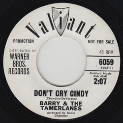 Barry And The Tamerlanes Don't Cry Cindy USED VINYL 7INCH 45 RPM SINGLE PROMO