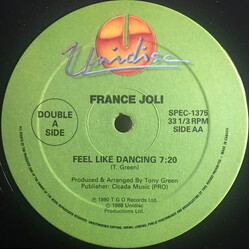 France Joli The Heart To Break The Heart / Feel Like Dancing USED VINYL 12INCH 33 S RPM REISSUE