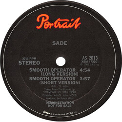 Sade Smooth Operator USED VINYL 12INCH 33 S RPM PROMO