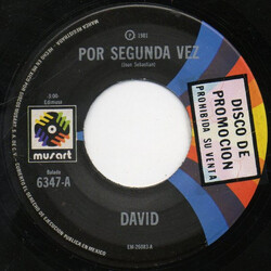 David Salazar (2) Por Segunda Vez USED VINYL 7INCH 45 RPM SINGLE