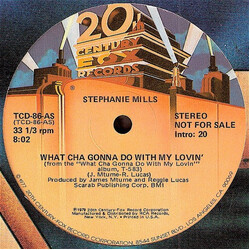 Stephanie Mills What Cha Gonna Do With My Lovin' USED VINYL 12INCH 33 S RPM PROMO STEREO