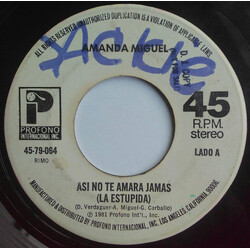 Amanda Miguel Asi No Te Amara Jamas USED VINYL 7INCH 45 RPM STEREO