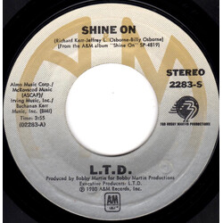 L.T.D. Shine On / Love Is What You Need USED VINYL 7INCH 45 RPM SINGLE