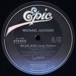 Michael Jackson Billie Jean USED VINYL 12INCH 33 S RPM PROMO