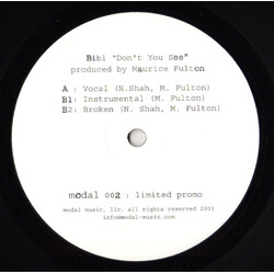 Bibi (6) Don't You See USED VINYL 12INCH SINGLE PROMO LIMITED EDITION