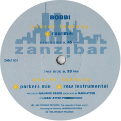 Bobbi Secret Fantasy USED VINYL 12INCH 33 S RPM 45 RPM