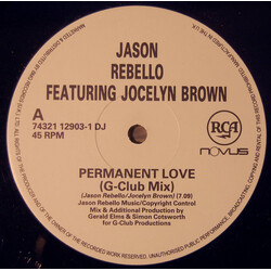 Jason Rebello / Jocelyn Brown Permanent Love (G-Club Mix) USED VINYL 12INCH PROMO 45 RPM