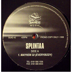 Splintaa Mayhem 32 USED VINYL 12INCH PROMO
