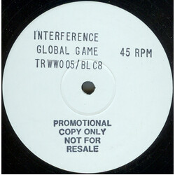 Interference Global Game USED VINYL 12INCH 45 RPM PROMO WHITE LABEL