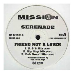 Serenade Friend Not A Lover USED VINYL 12INCH PROMO 33 S RPM
