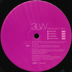 3LW Playas Gon' Play USED VINYL 12INCH 33 S RPM PROMO