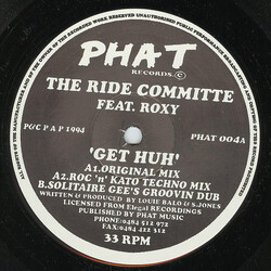 The Ride Committee / Roxy Get Huh USED VINYL 12INCH 33 S RPM