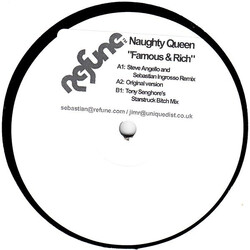 Naughty Queen Famous & Rich USED VINYL 12INCH WHITE LABEL