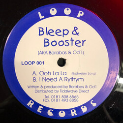 Bleep & Booster / Barabas & OD1 Ooh La La (Budwiser Song) / I Need A Rythym USED VINYL 12INCH