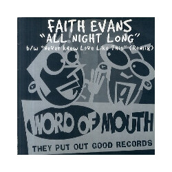 Faith Evans All Night Long / Never Knew Love Like This (Remix) USED VINYL 12INCH