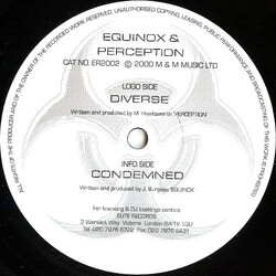 Equinox / Perception (4) Diverse / Condemned USED VINYL 12INCH