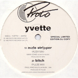 Yvette (6) Male Stripper USED VINYL 12INCH 45 RPM PROMO